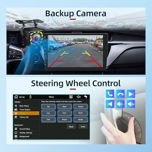 9 inch Wireless CarPlay Single Din Car Stereo 1 Din Touch Screen Car Play And…