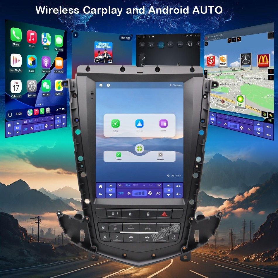 Android For Cadillac SRX 2009-2012 Car Radio Video Player GPS Navi Stereo WIFI
