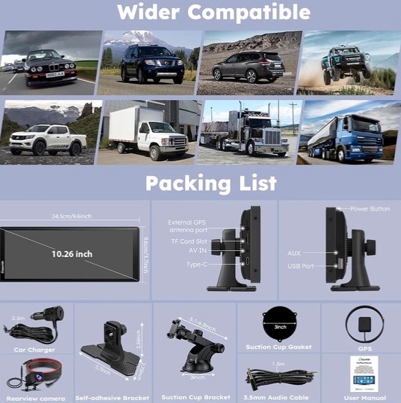 W903Plus Wireless CarPlay & Android 4+64 GB, 9.3″ HD IPS Touchscreen GPS BT