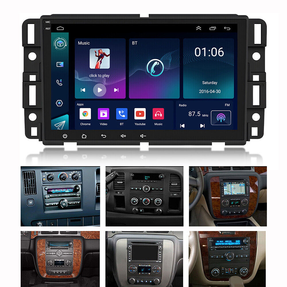 For 2007-2013 Chevrolet Silverado GMC Sierra Carplay Car Stereo Radio Android 15
