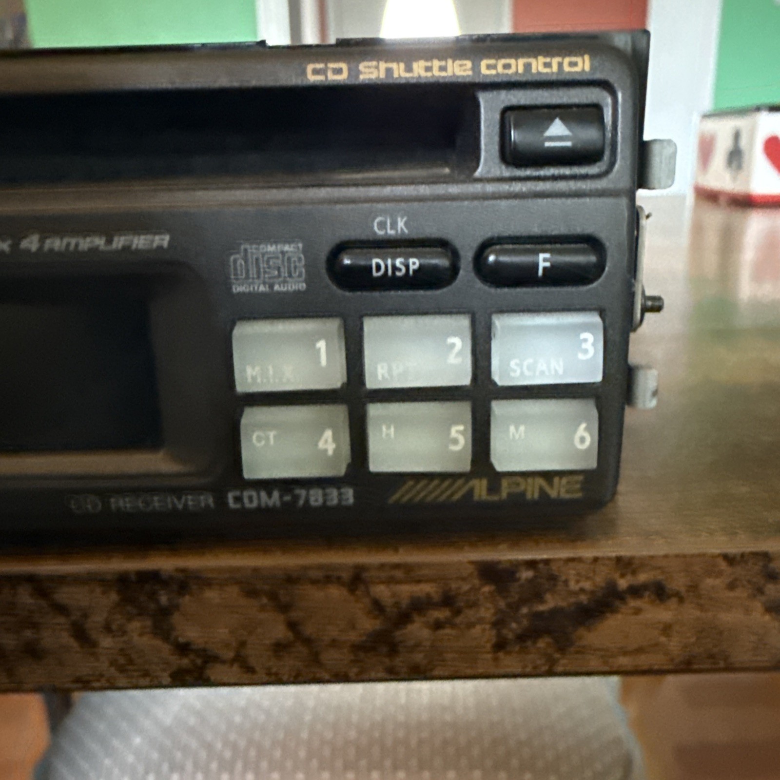 ALPINE CDM-7833 CAR STEREO CD Player VINTAGE RARE!