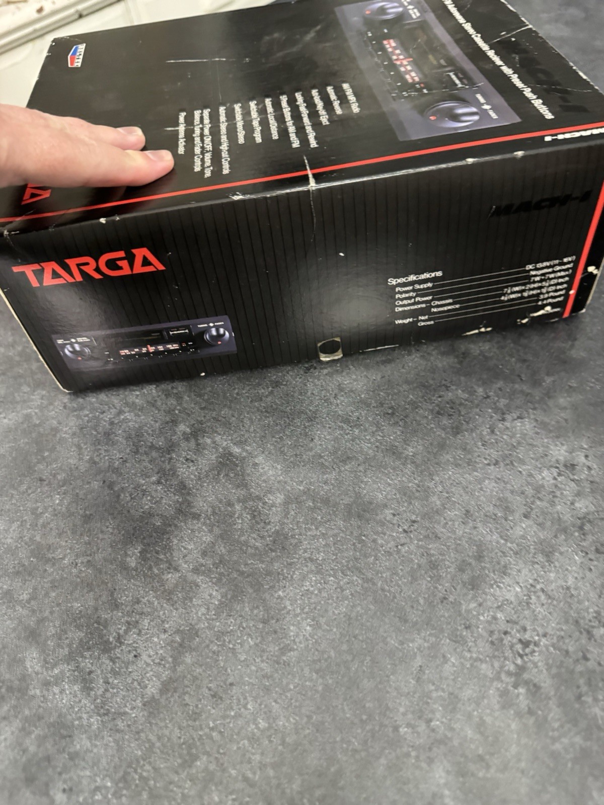 TARGA CAR CASSTTE RADIO STEREO ORIGINAL BOX