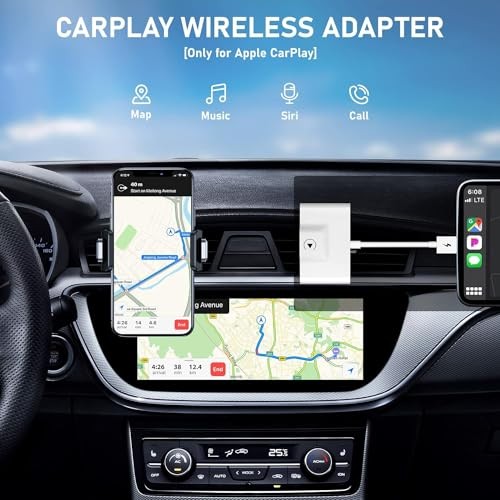 Teeran CarPlay Wireless Adapter Factory Wired CarPlay 2024 Upgrade Dongle