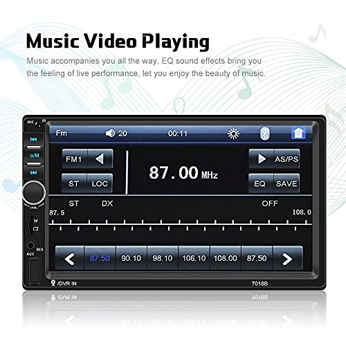 Car Radio Double Din Car Stereo 7″ LCD Touch Screen in-Dash Head Unit with