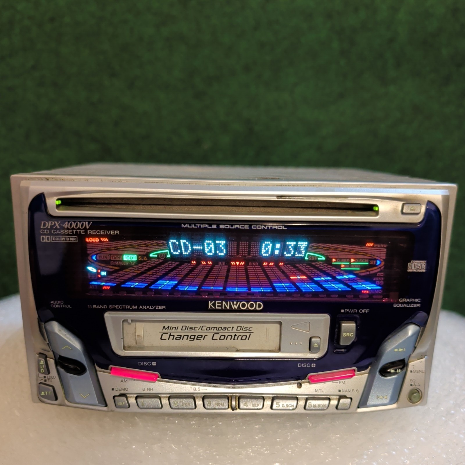 Kenwood DPX-4000 Car Audio 2DIN CD Cassette Player Used Tested JDM