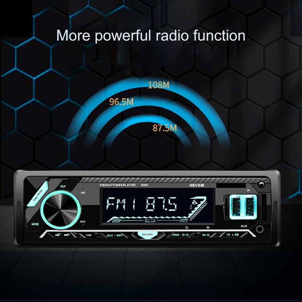 Car Radio MP3 Player Bluetooth AUX IN Audio Dual USB Fast Charging Hands-free