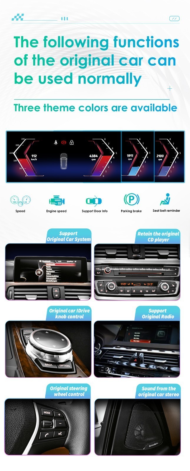 10.3″ For 2007-2010 BMW X5 X6 CCC CIC Android Car Stereo Radio Apple Carplay GPS