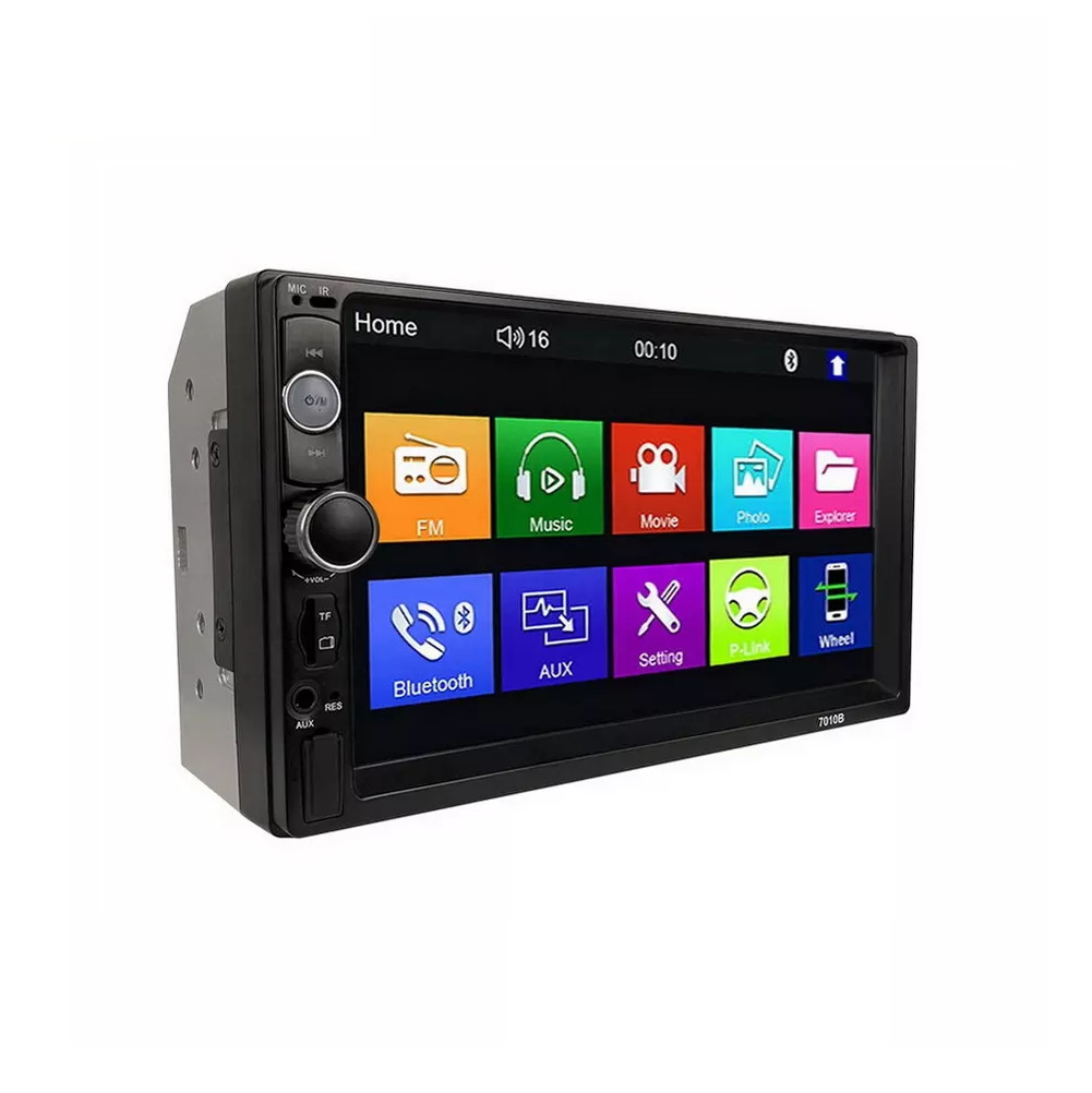 7″ Double 2 DIN Car MP5 Player Bluetooth Touch Screen Stereo Radio With Camera