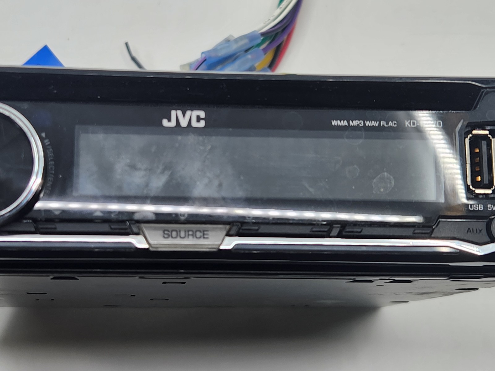 JVC KD-R470 CD Player USB WMA FLAC MP3 WAV AM FM Car Radio Aux FREE SHIPPING