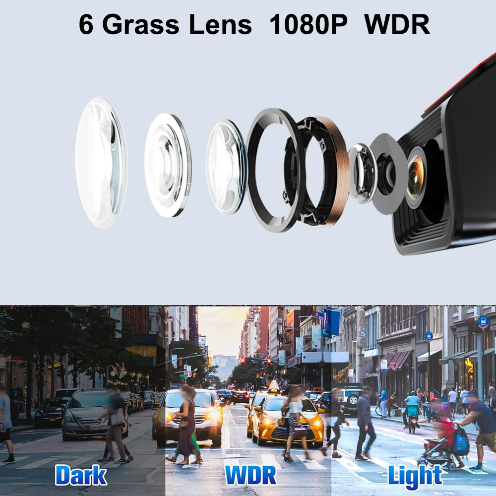 170° WiFi Dash Cam Recorder Car Camera HD 1080P Car DVR For Android Car Stereo