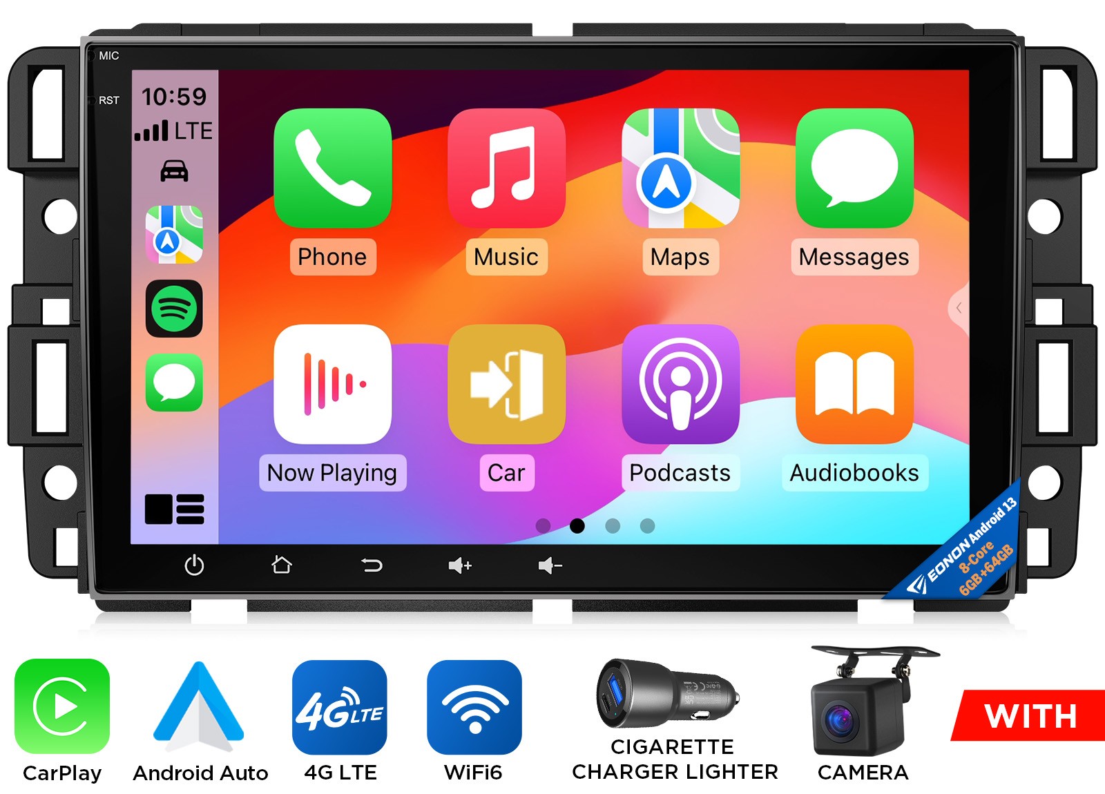 Eonon GMX6S PRO Android 13 8+128 Car Stereo DSP GPS 4G for Chevy Tahoe 2007-2014