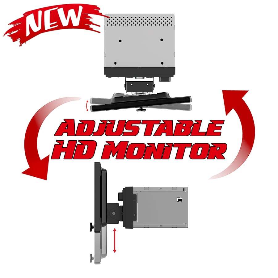 Power Acoustik 10.6″ Double DIN Car HD Floating Touchscreen Monitor CPAA-70D10M