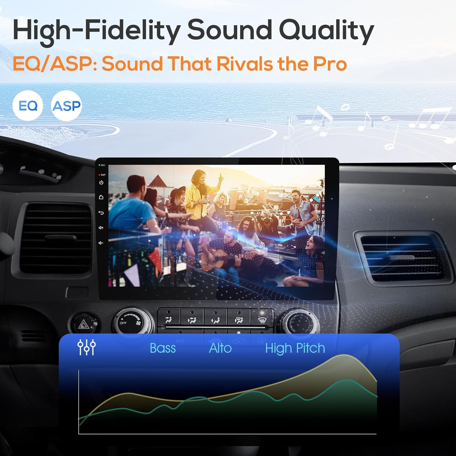 Double Din Car Radio Haudio 10.1 Inch 2GB 64GB CarPlay
