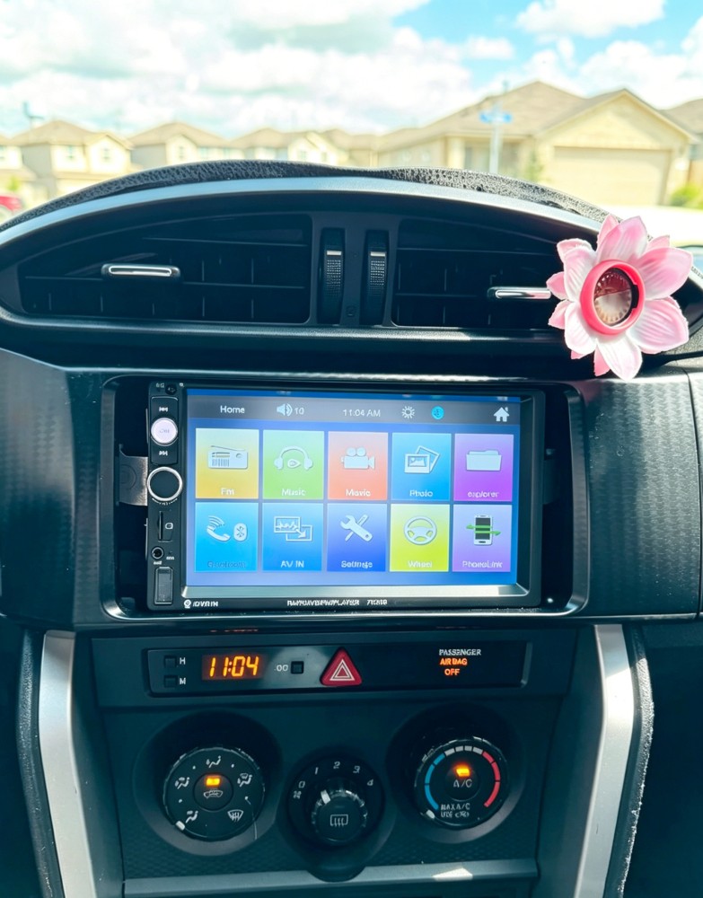 2 DIN Double 7” Car Stereo Radio MP5 Player Bluetooth Touch Screen +Rear Camera