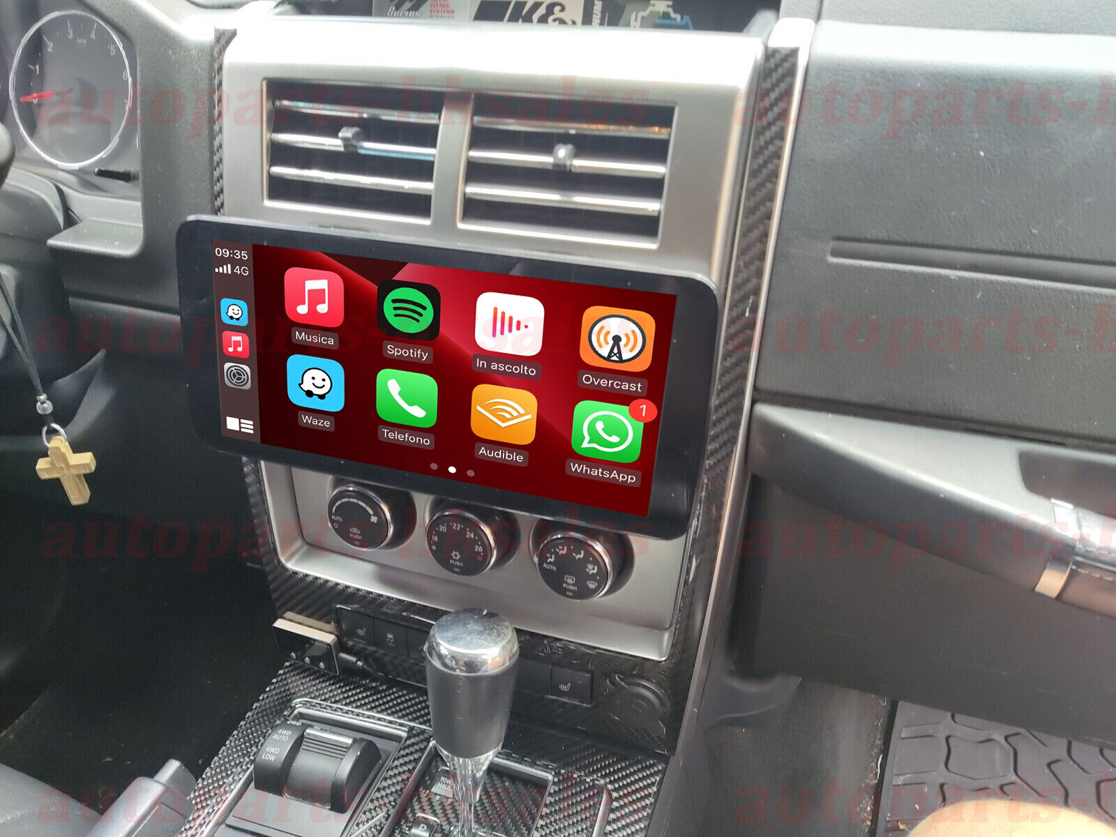 10.6” Car Stereo Radio Carplay Android 13 GPS for Jeep Liberty 2008 2009-2012