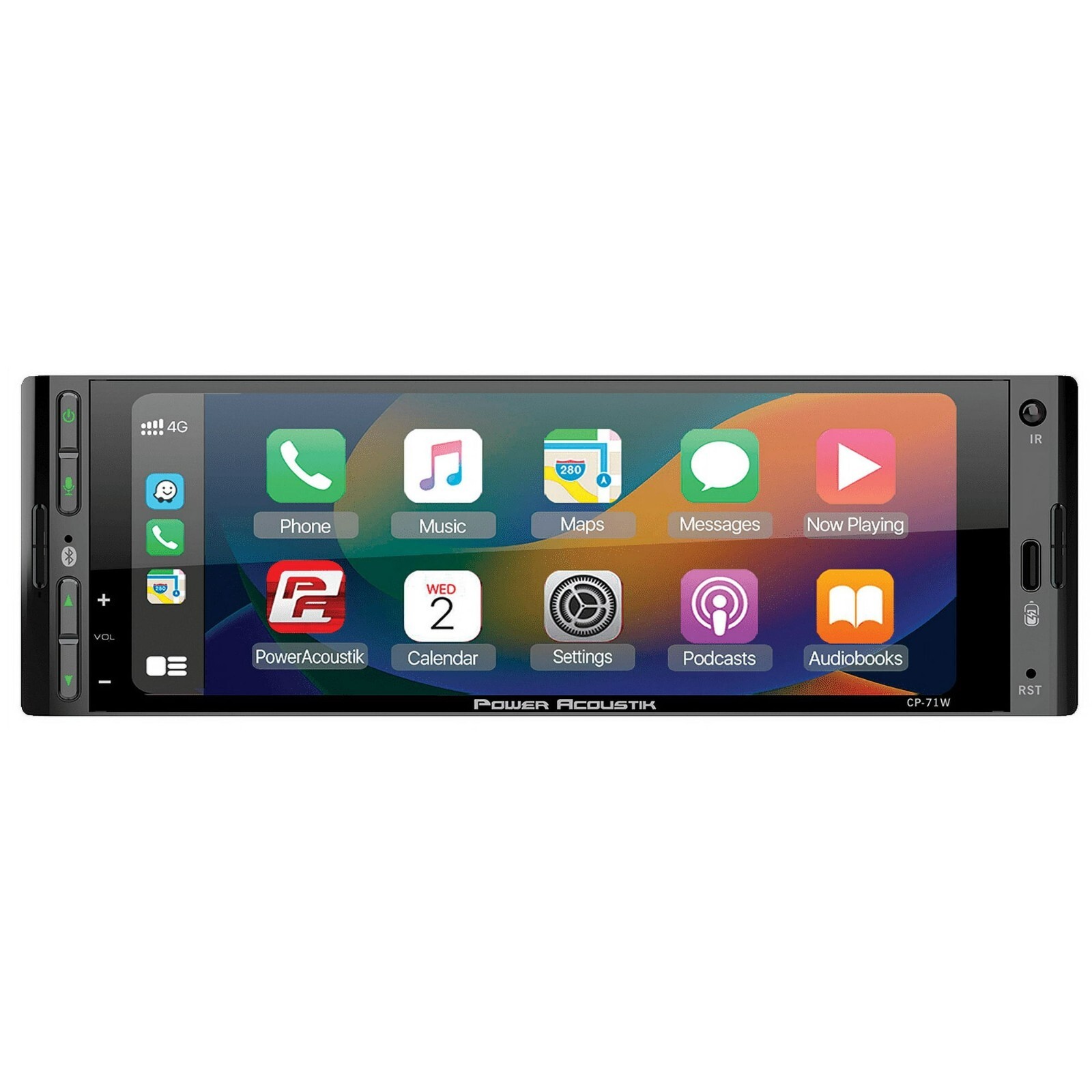 Power Acoustik CP-71WA UPDATED 1-DIN Stereo Apple CarPlay & Android Auto NEW