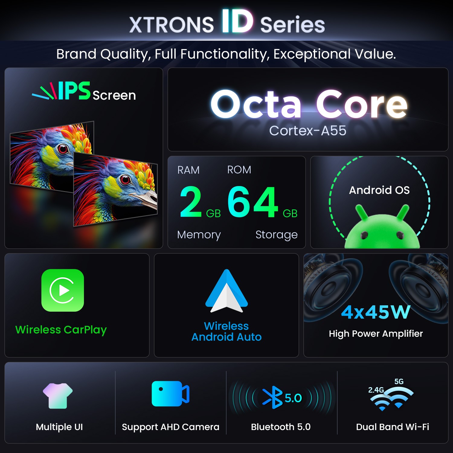 4G LTE Octa-Core CarPlay Android 13 Car GPS Stereo Radio WiFi 2+32G For Fiat 500