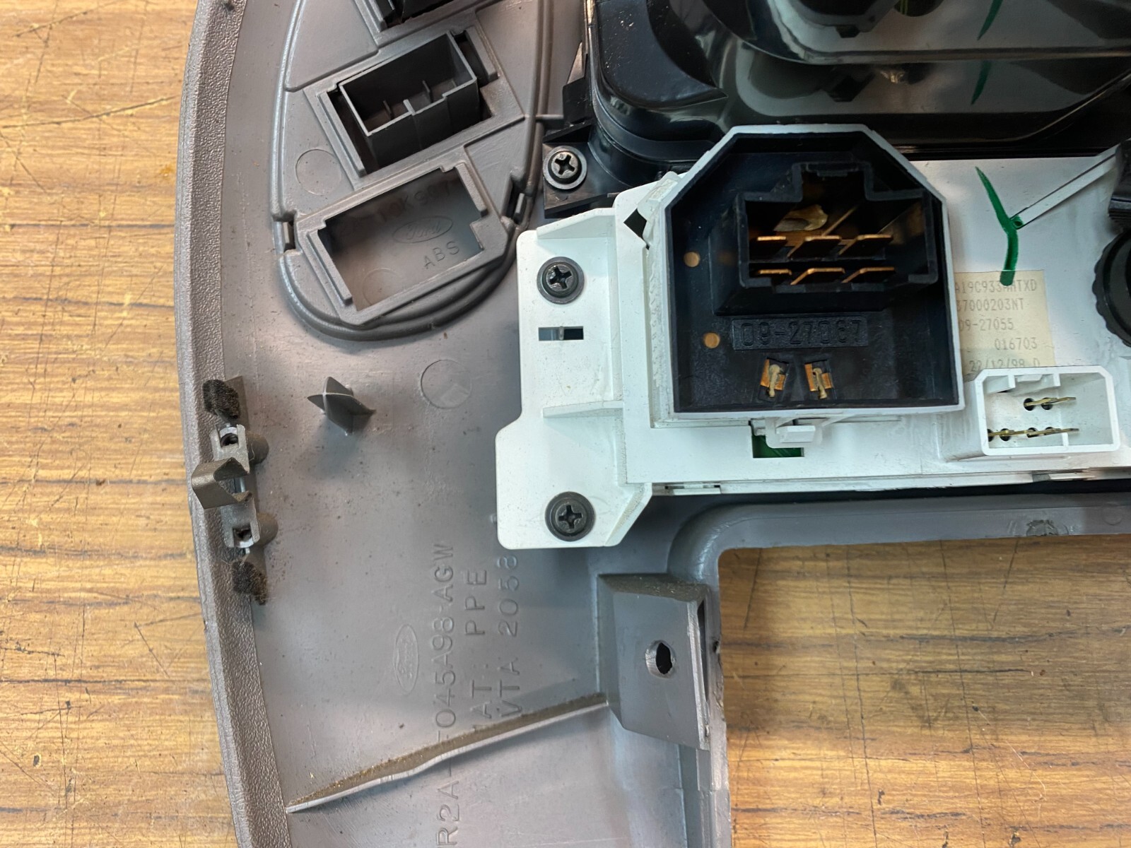 Ford Falcon AU S1 Dash A/C Stereo Control Surround Grey