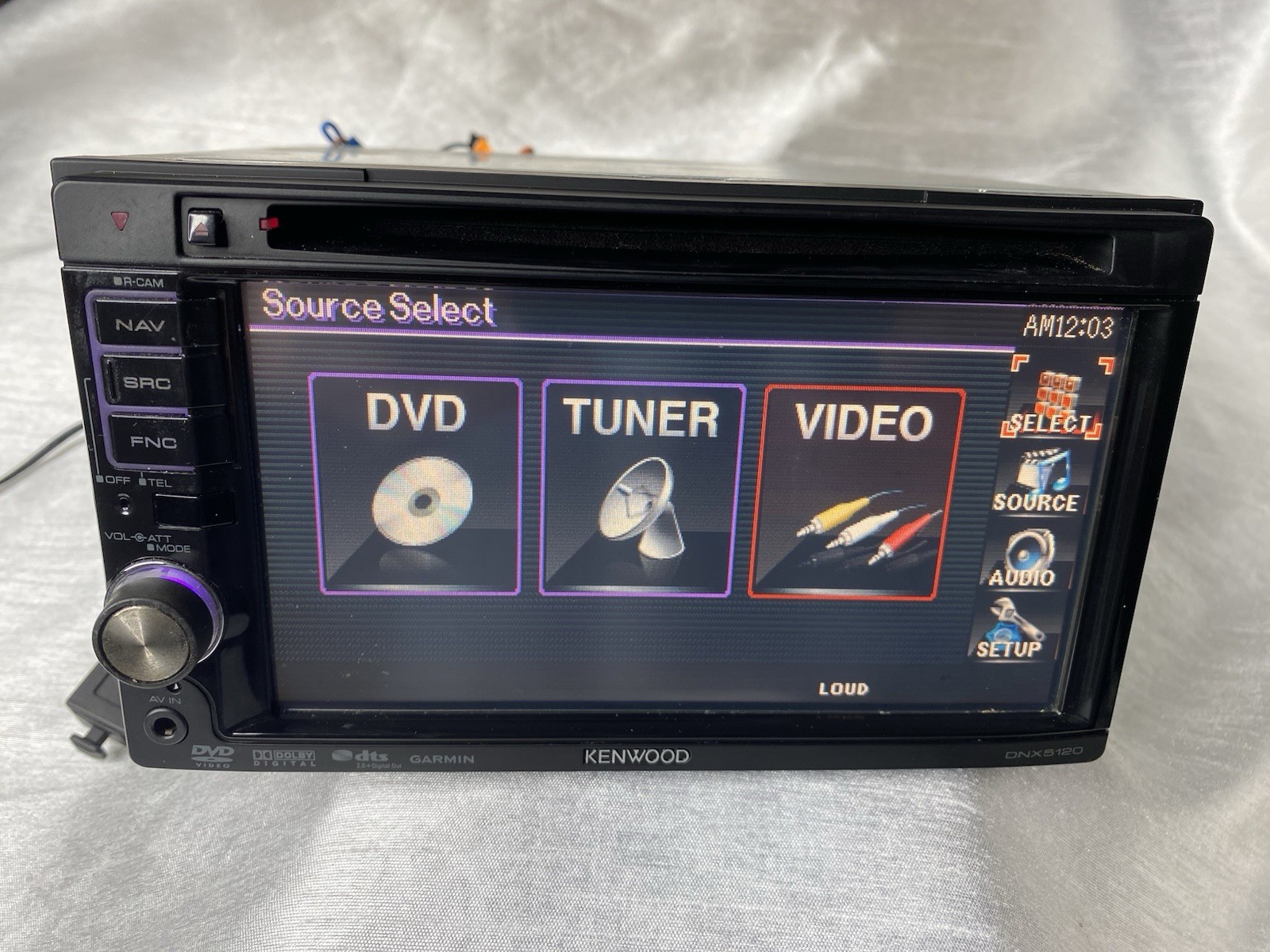 Kenwood DNX5120 Navigation Receiver, Double DIN CD, DVD, XM, Bluetooth Tested