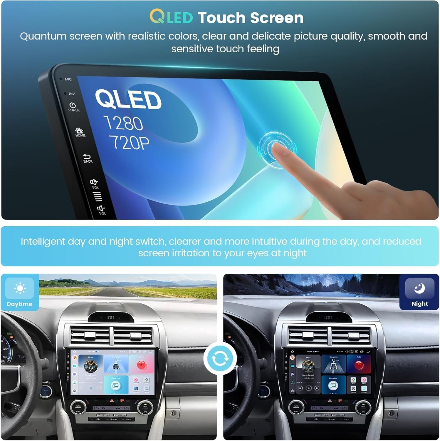 Roadanvi Android 12 Car Stereo or Toyota Camry 2012-2014 Touch Screen X12 Radio