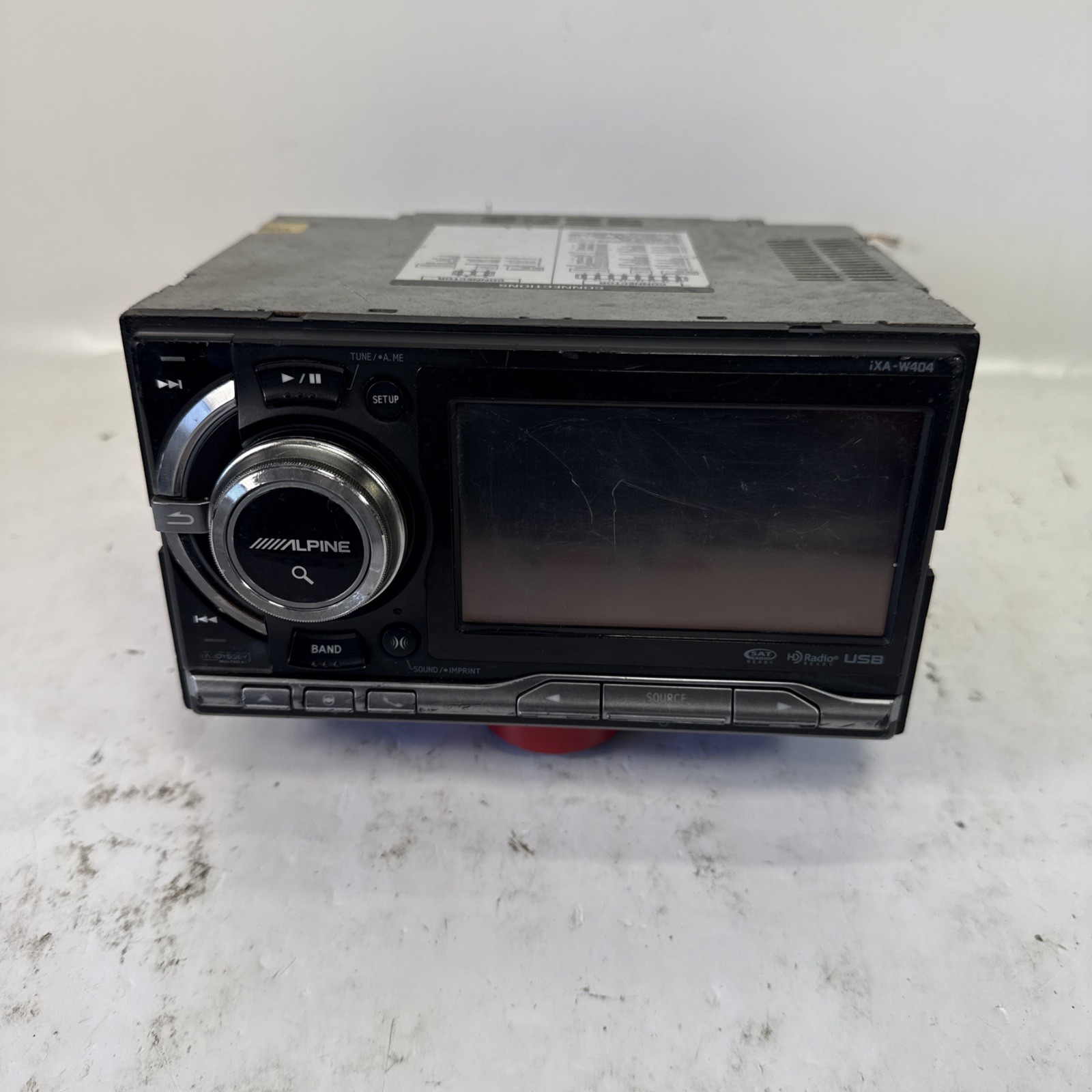(SEE PHOTOS) Alpine iXA-W404 Digital Media Receiver Car Radio USB | TESTED
