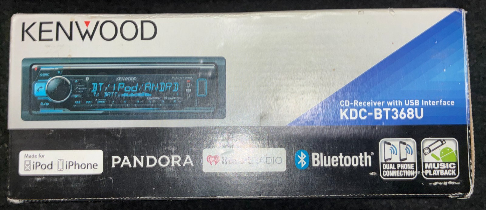 Kenwood KDC-BT368U CD Receiver With USB Interface