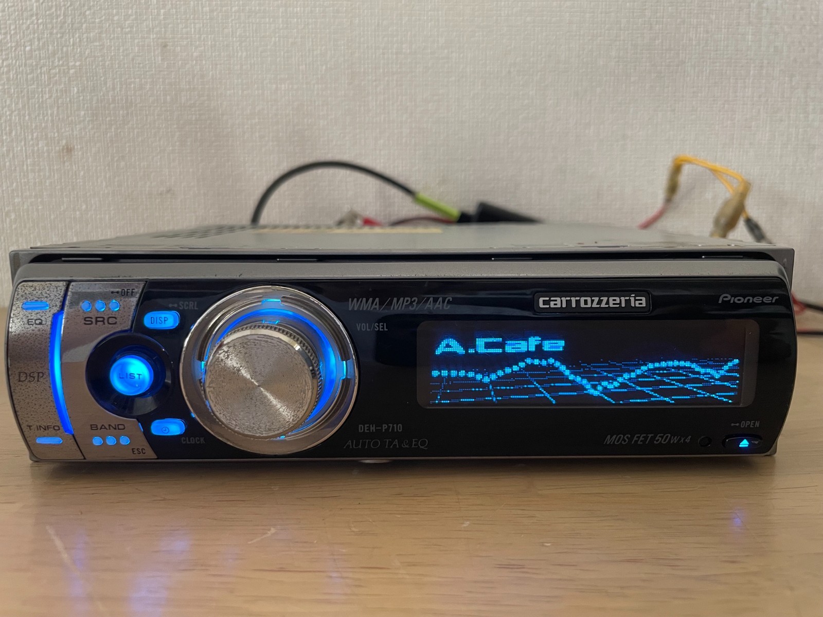 Pioneer Carrozzeria DEH-P710 1DIN Car Audio CD Bluetooth Player Tested Working