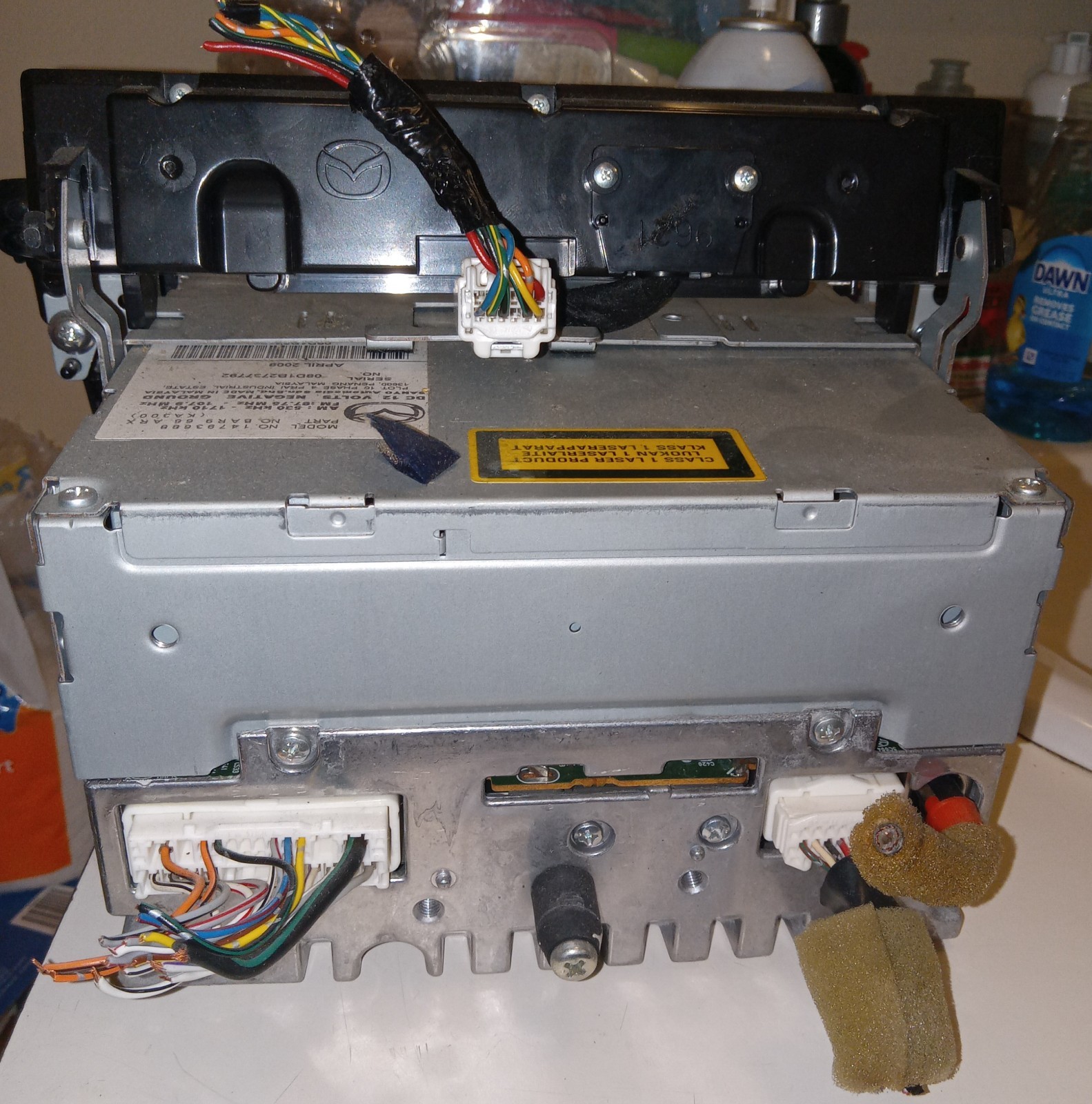 07-09 Mazda Mazdaspeed 3 Radio Head Unit OEM 6 Disc In Dash MP3 Player