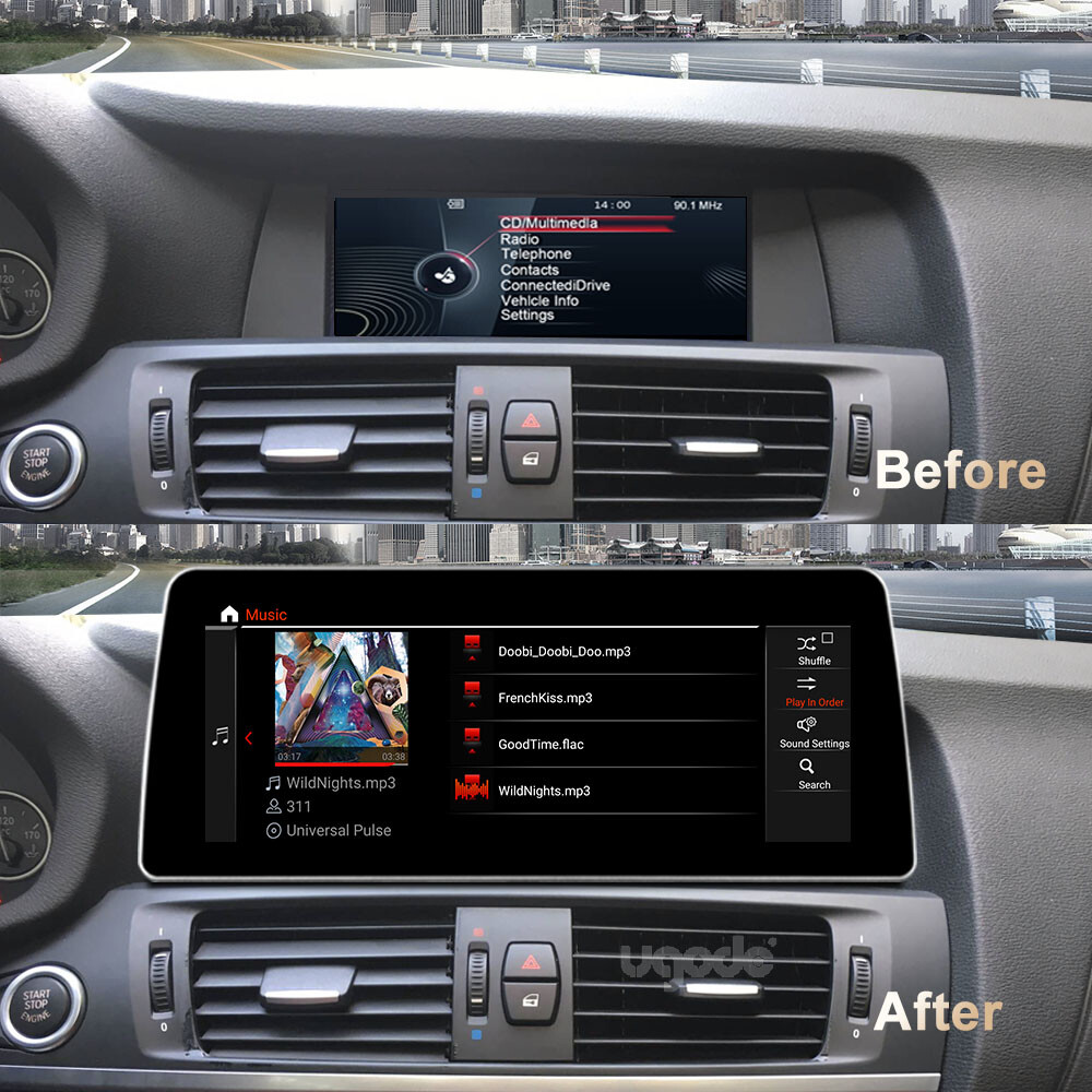 Ugode 12.3inch Android Screen UPGRADE Stereo GPS BMW X3 X4 F25 F26 2013-2016 NBT