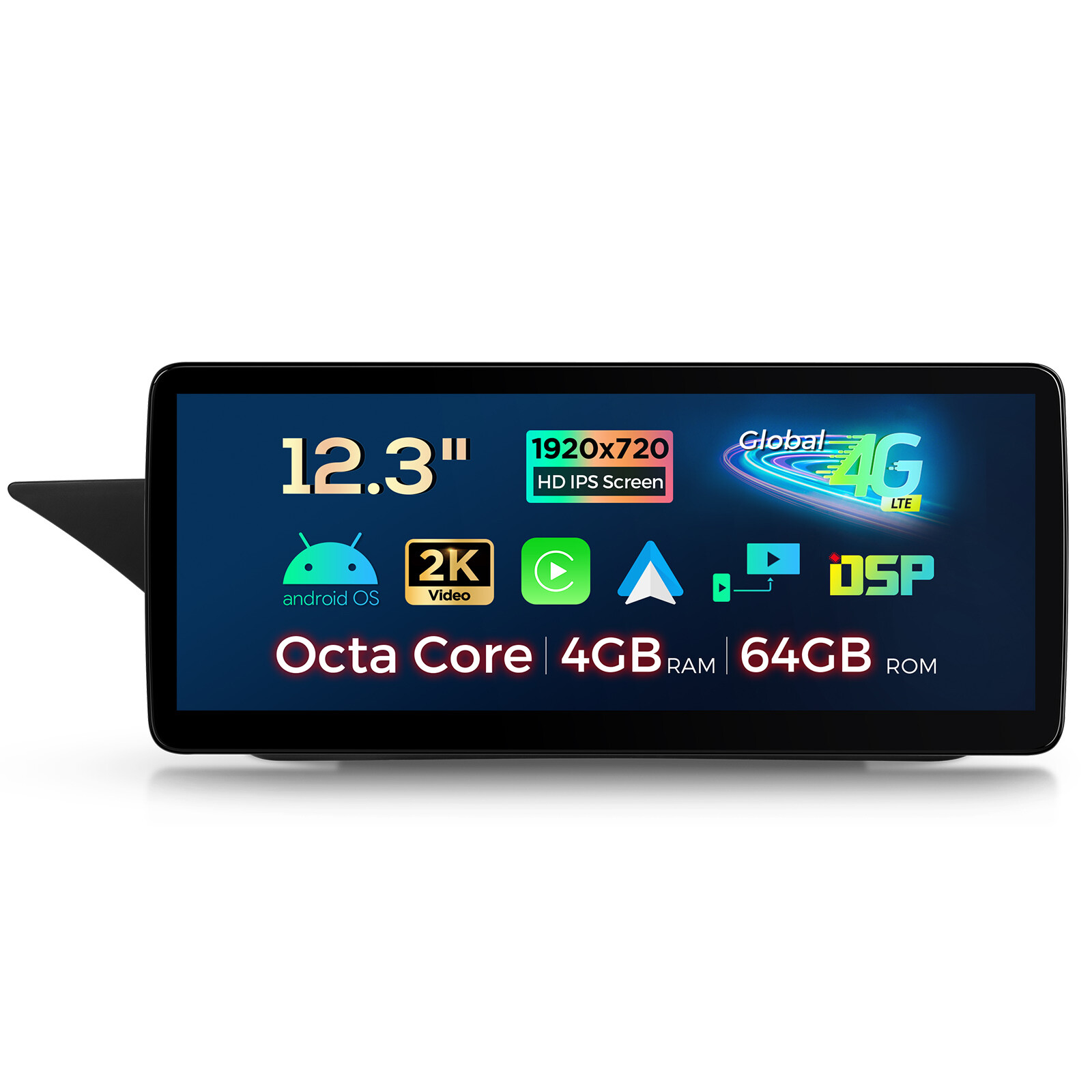 12.3″ HD Android 14 Retrofit Car Stereo Navi For Benz E-Class S212 W212 NTG4.0