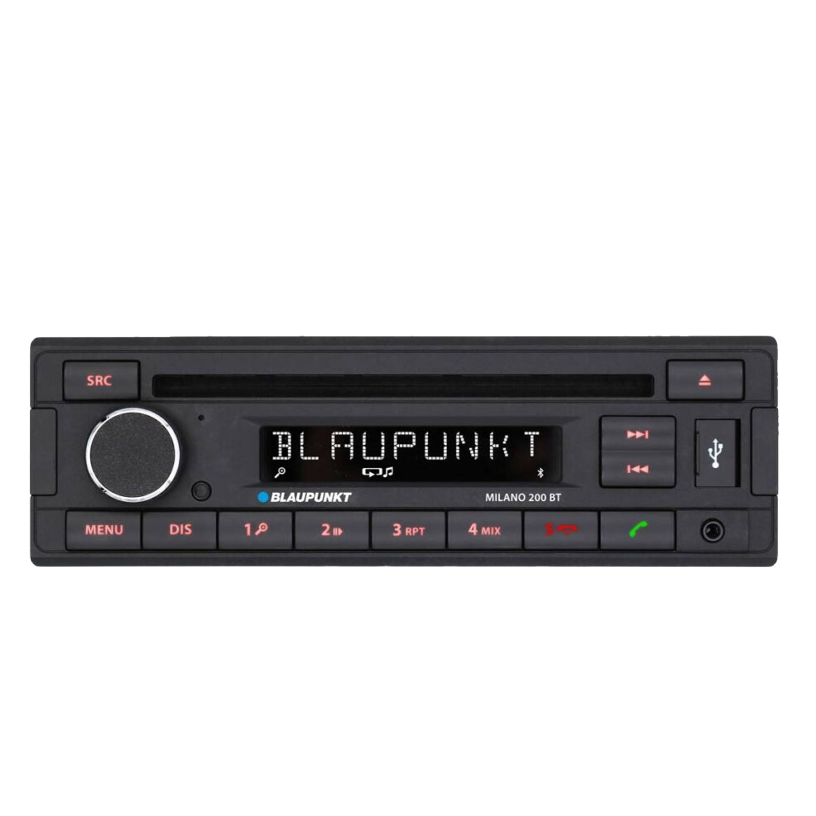 Blaupunkt Milano 200 BT Bluetooth CD Receiver, 2x 6″ + 2x 6×9″ Speakers w/Wire