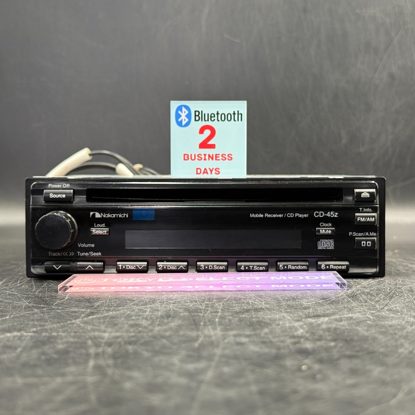 Nakamichi CD-45z 1DIN Car Audio CD Player Added Bluetooth Vintage JDM In Stock