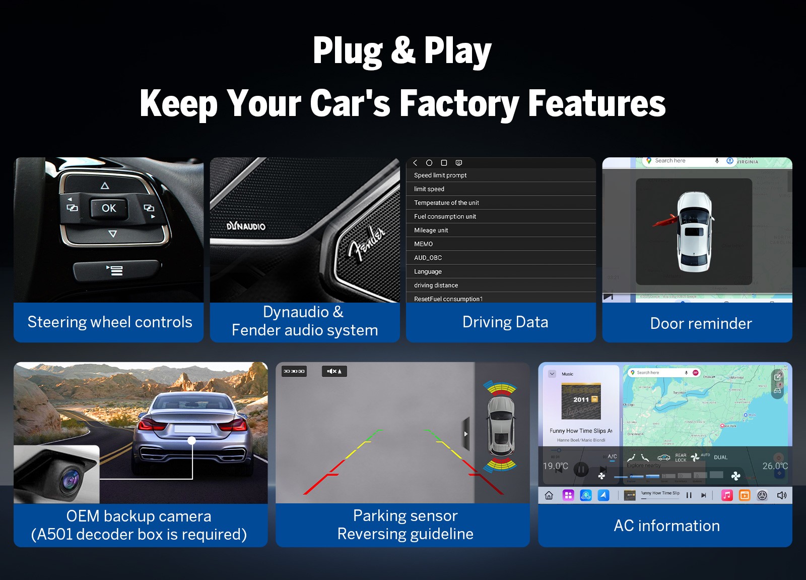 VWX6S PRO 9″ QLED 8+128 Android Auto for Passat B7 2010-2014 CarPlay DSP GPS HD