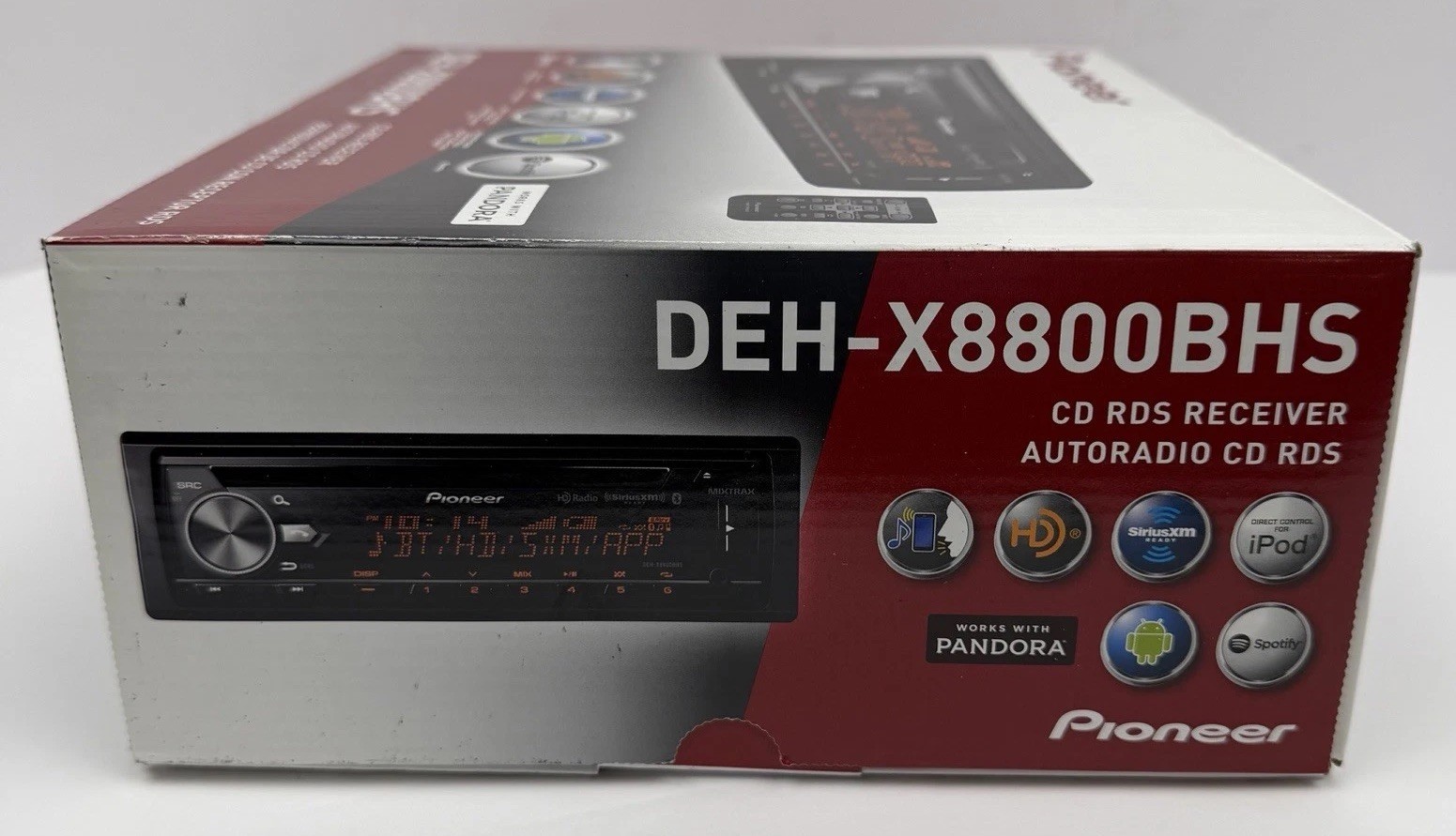Pioneer DEH-X8800BHS CD RDS Receiver Car Stereo HD Radio – NEW Unused/Open Box