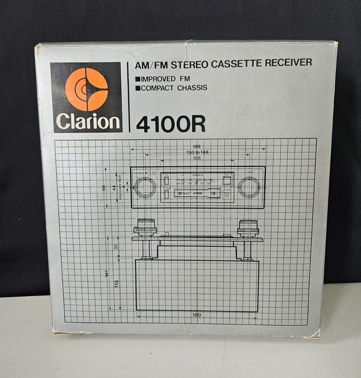 Clarion 4100R Vtg AM/FM Stereo Cassette Receiver Car Audio Radio – NEW in BOX