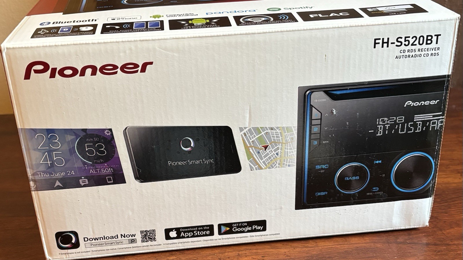 Pioneer FHS520BT Double DIN Car Stereo Receiver