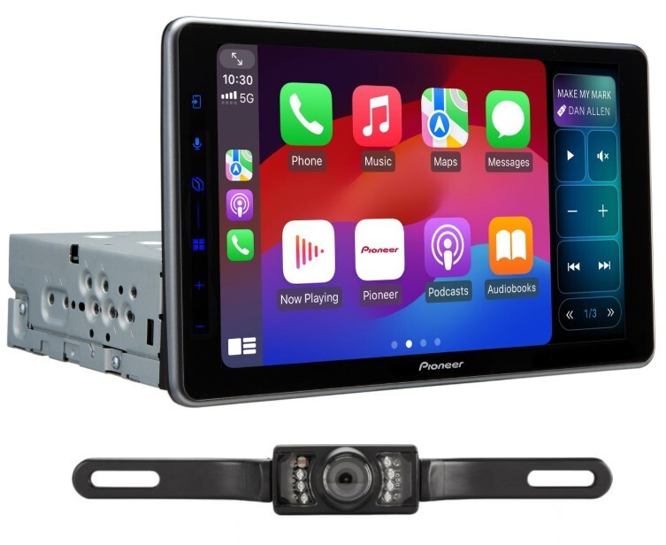 Pioneer DMH-WT5000NEX 9″ Floating Screen Receiver + License Style Backup Camera