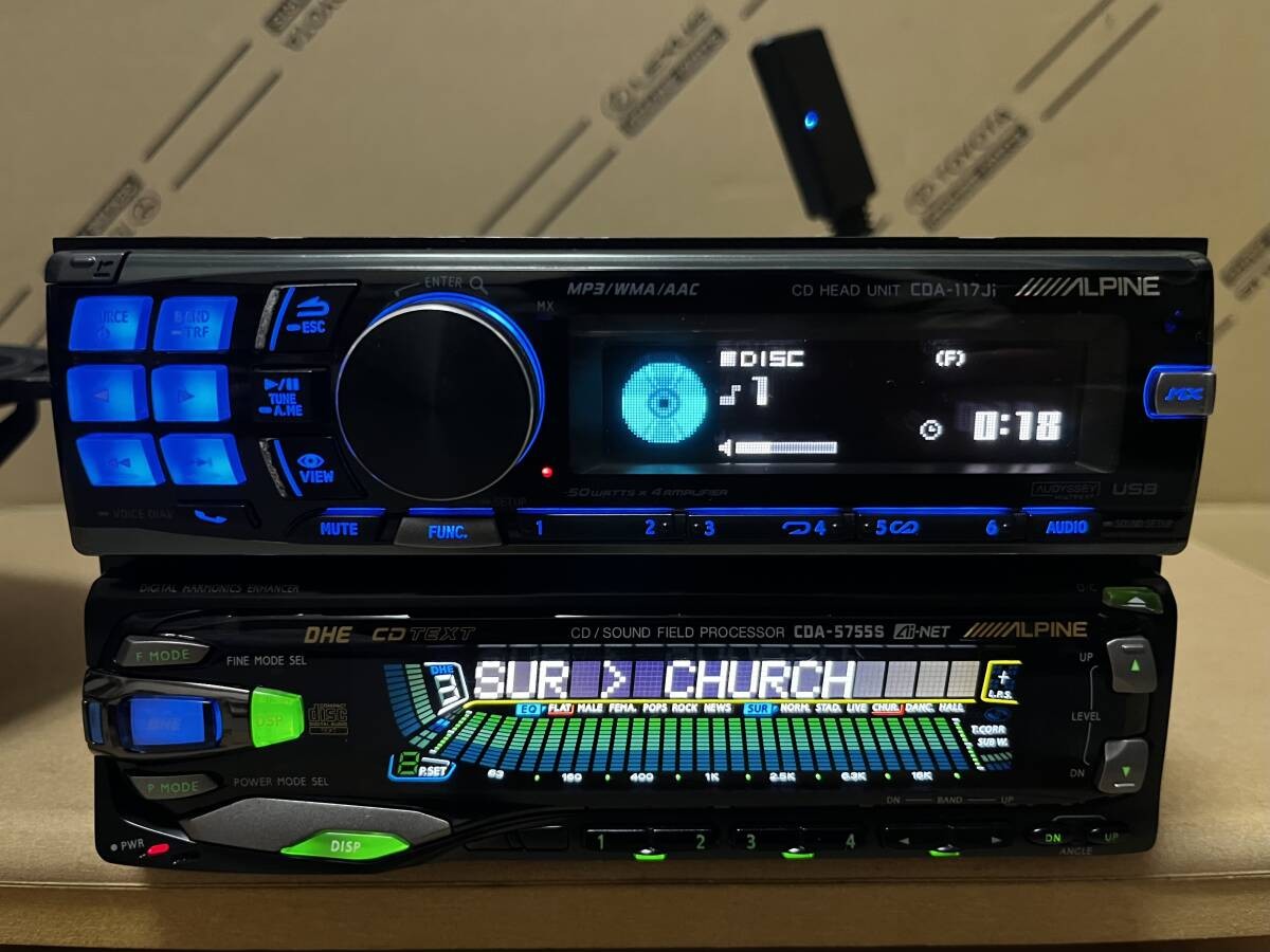 ALPINE CDA-117ji CDA-5755S Equalizer CD Car Audio Bluetooth USB Equalizer