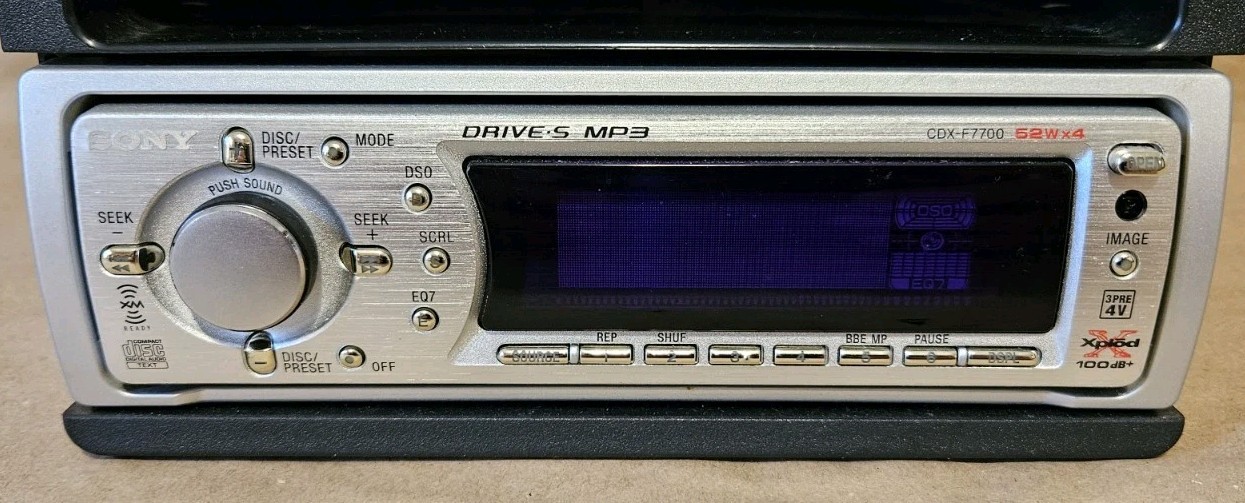 Sony CDX-F7700 Drive-S MP3 Car Stereo CD Player AM FM Radio AUX Xplod – 52w X 4