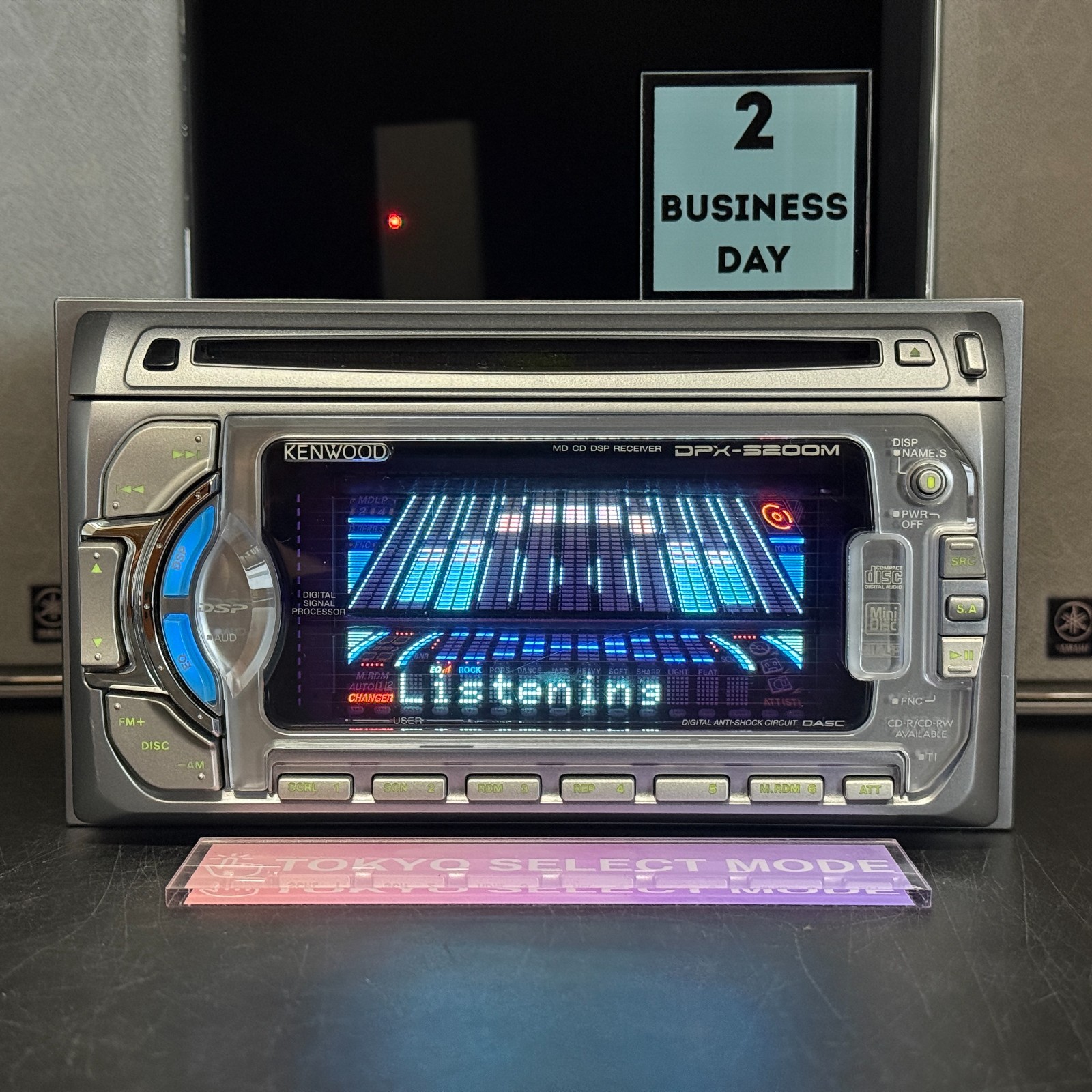 Kenwood DPX-5200M 2DIN CD MD Player Car Stereo Added Bluetooth JDM Tested Stock