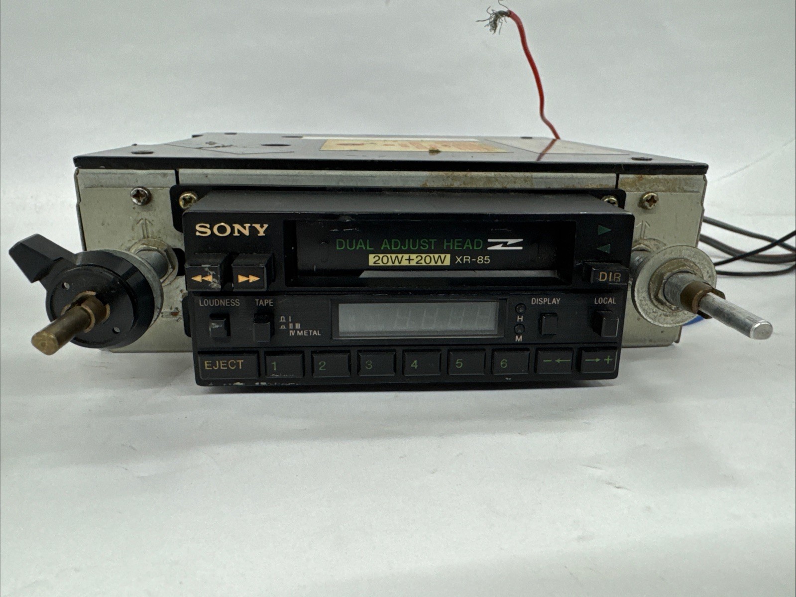 Vintage Car AM/FM Radio Cassette Player Sony XR-85 Shaft Post Style Rare