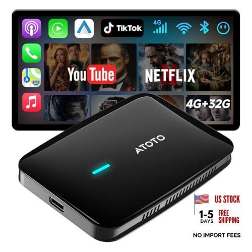 Magic AI Box Wireless CarPlay & Android Auto Adapter, Car Jet Black Finish