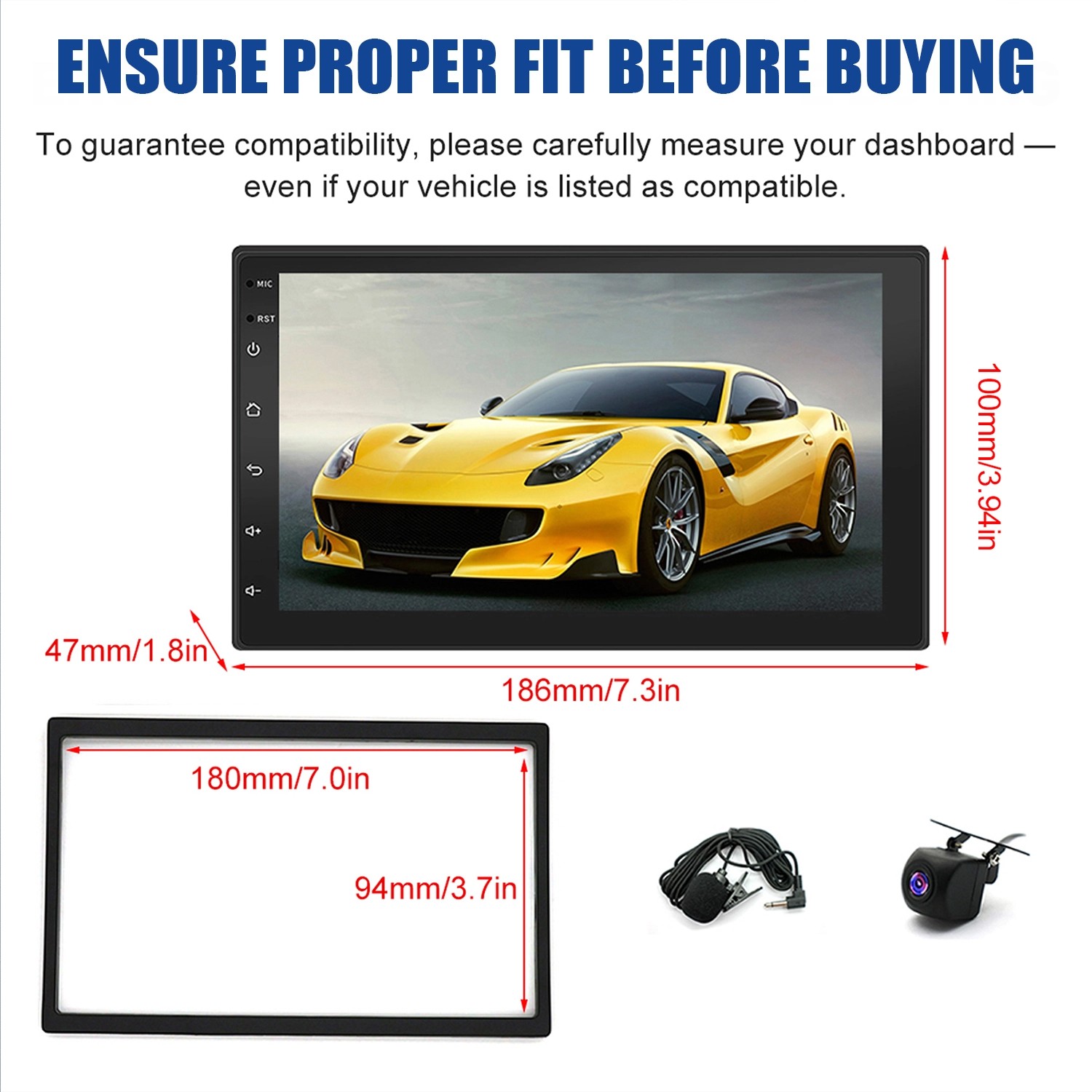 7″ ANDROID 13 CAR STEREO GPS WIFI 32GB FOR NISSAN PATROL 2004-2010 APPLE CARPLAY