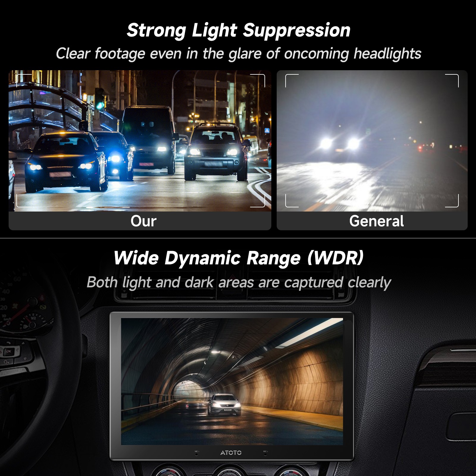 ATOTO Flagship 9″ 2DIN AI Android Car Stereo Carplay& Rear Cam Built-in G-Sensor