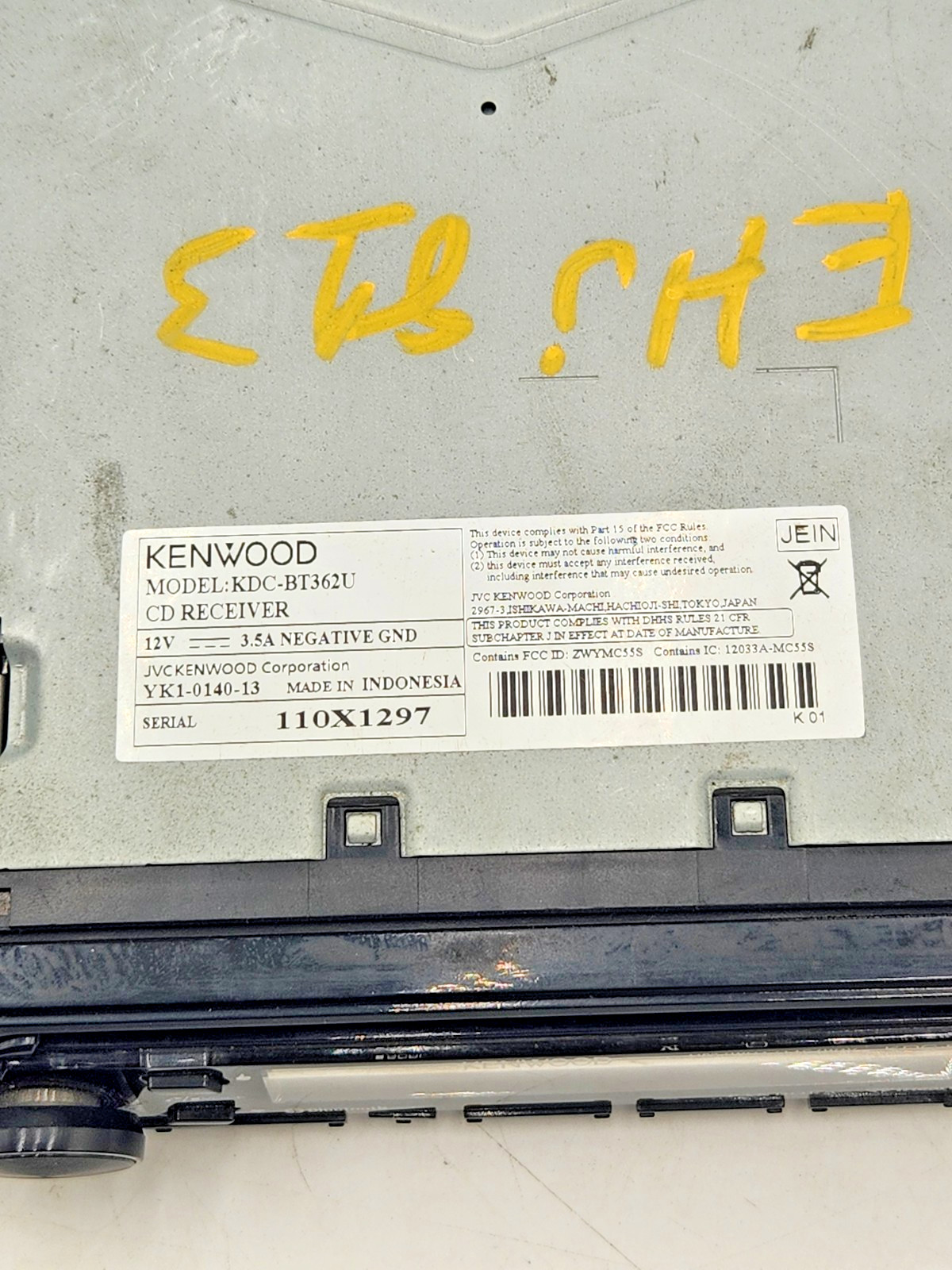 Kenwood CD Receiver KDC-BT362U