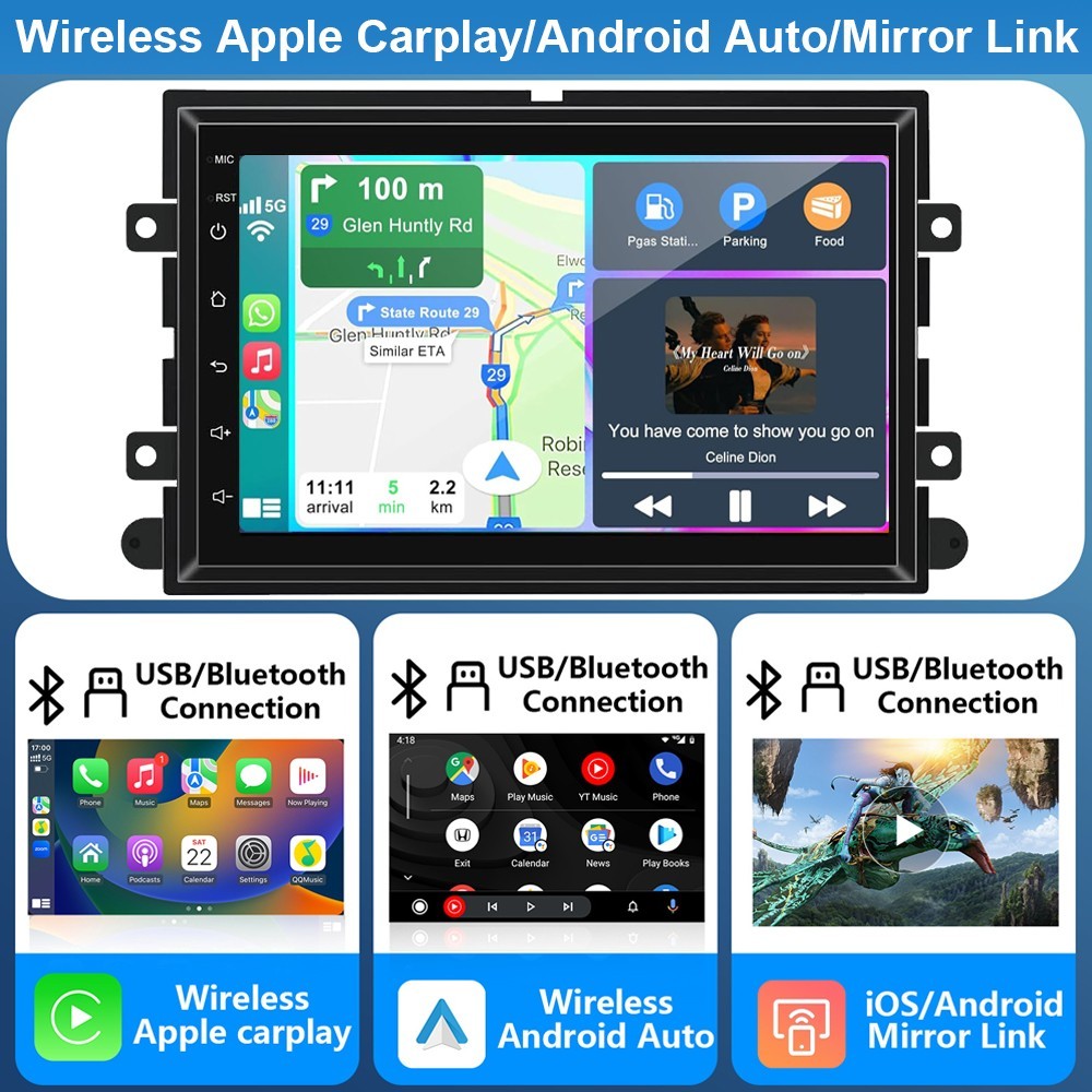Apple Carplay For Ford F150 F250 Mercury Milan Mountaineer Car Stereo Radio GPS