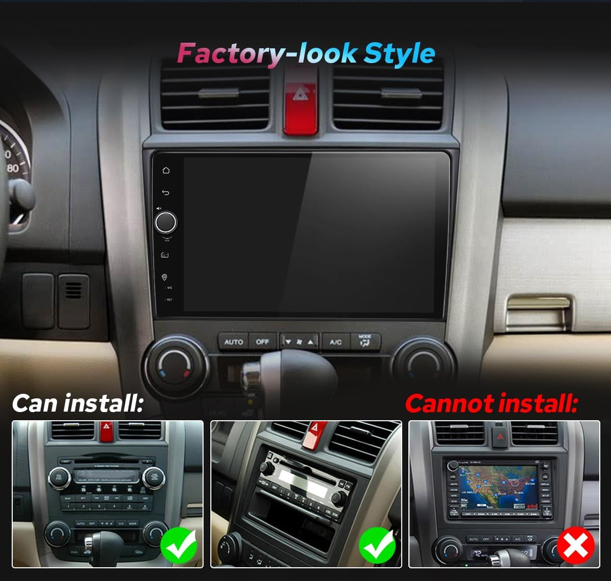 Car Radio for Honda CRV 2007-2011 Android 13 Car Stereo 9 Inch Touch Screen Head