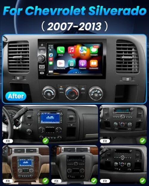 4G RAM+64G ROM Android 15 Radio for 2007-2013 Chevy 7 inch 4GB RAM + 64GB ROM