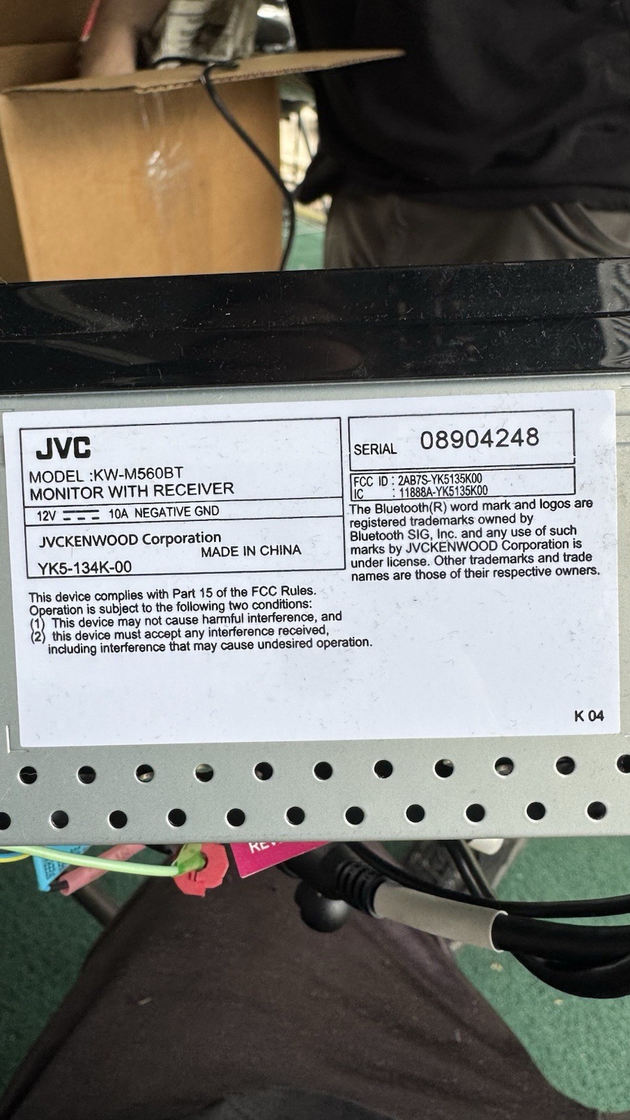 JVC KW-M560BT 6.8 inch Monitor with Receiver