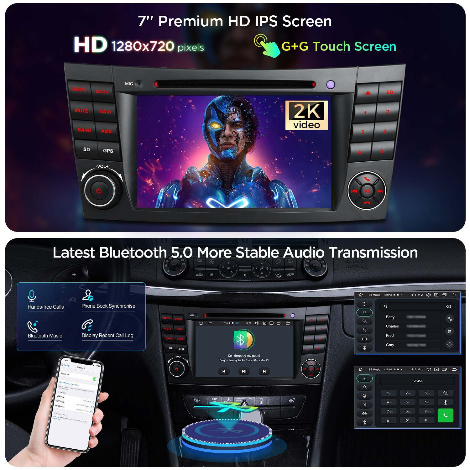 Android 13 8Core Car Stereo DVD Radio GPS For Mercedes Benz E-W211 E350 CLS-W219